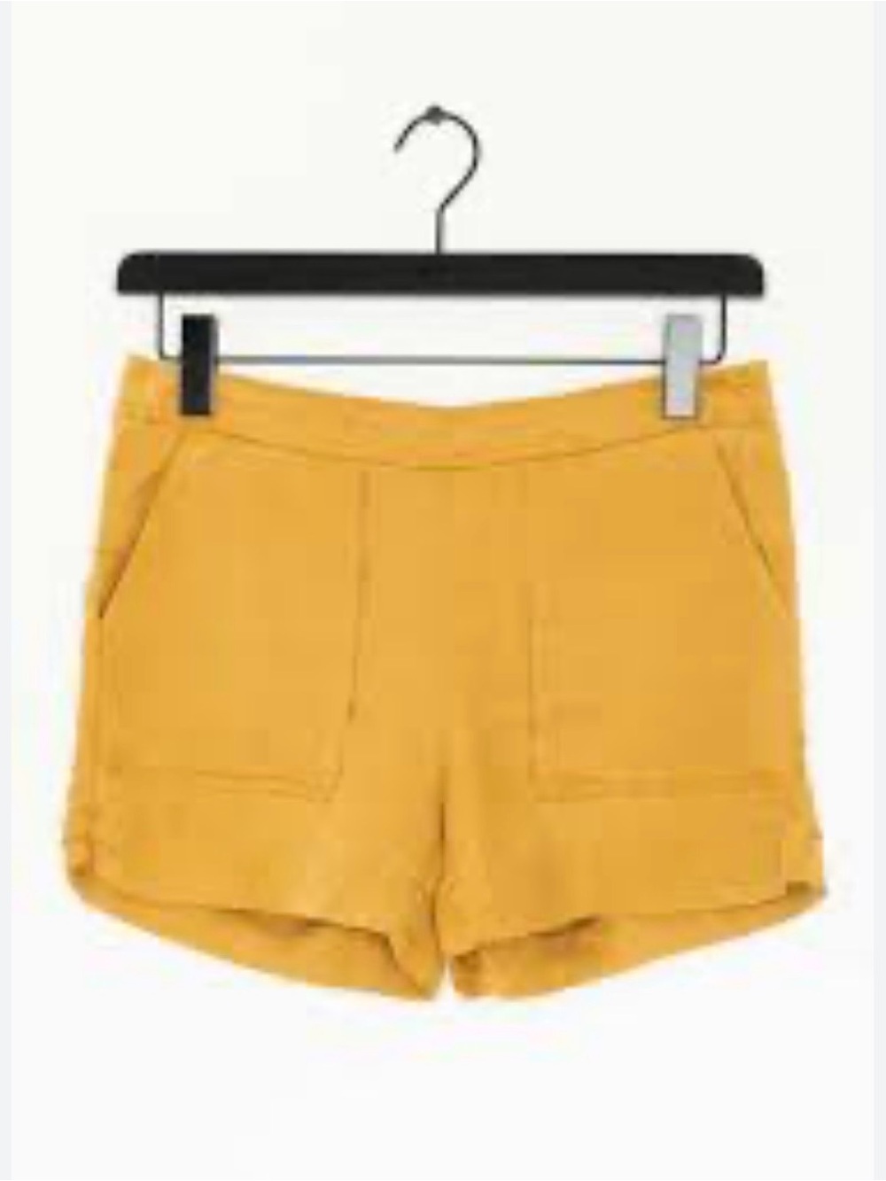Zara mustard yellow high waisted trouser shorts in XS